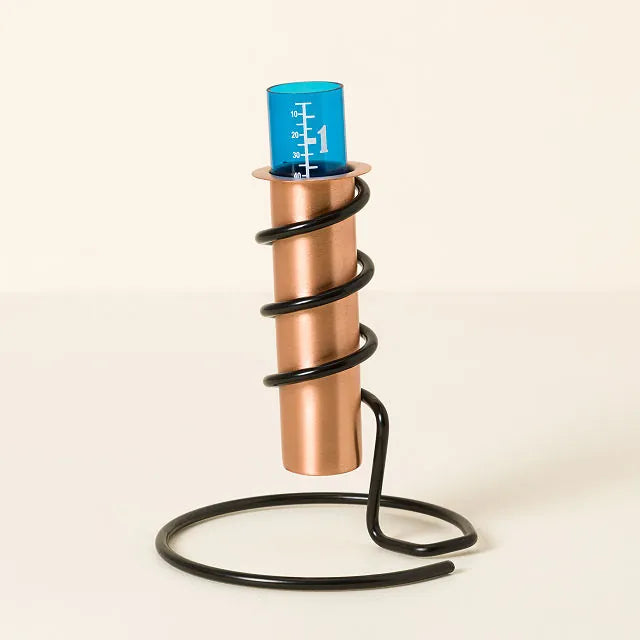 Archimedes Principle Copper Rain Gauge Oh Crow