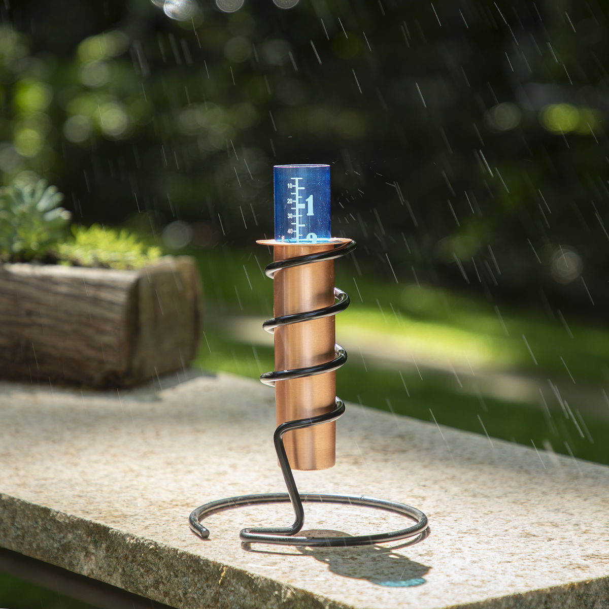 Archimedes Principle Copper Rain Gauge Oh Crow