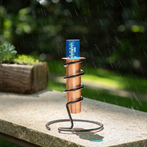 Archimedes Principle Copper Rain Gauge Oh Crow