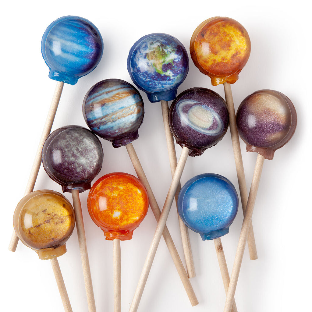 Planet Lollipops Set Of 10 Assorted Flavors