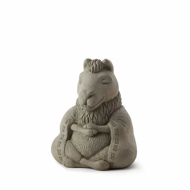 Zen Llama Garden Sculpture Handmade Cement