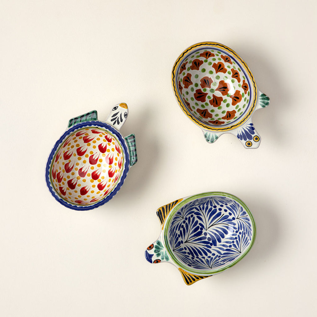 Majolica Salsa Turtles Set Of 3