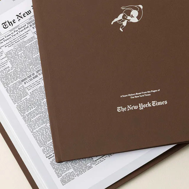 New York Times Custom Football Team Book Vegan Leather