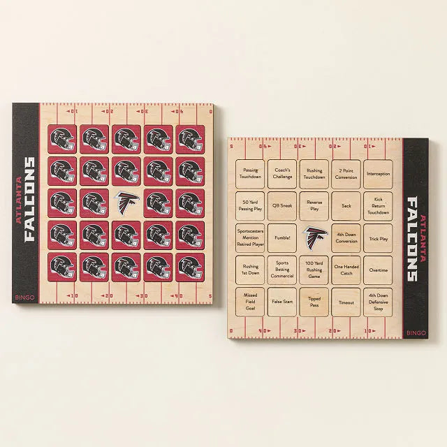 NFL Game Day Bingo Set Of 2
