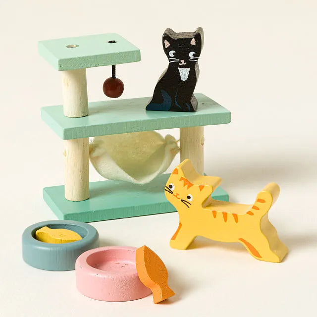 Emotional Support Desk Pets Wooden Animal Set