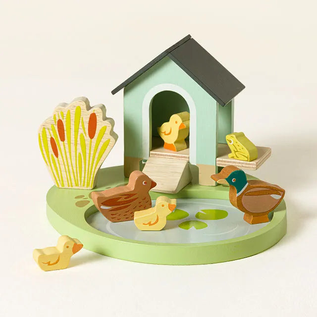 Emotional Support Desk Pets Wooden Animal Set