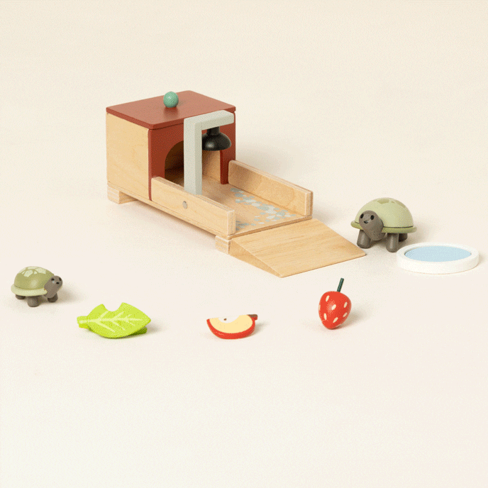 Emotional Support Desk Pets Wooden Animal Set