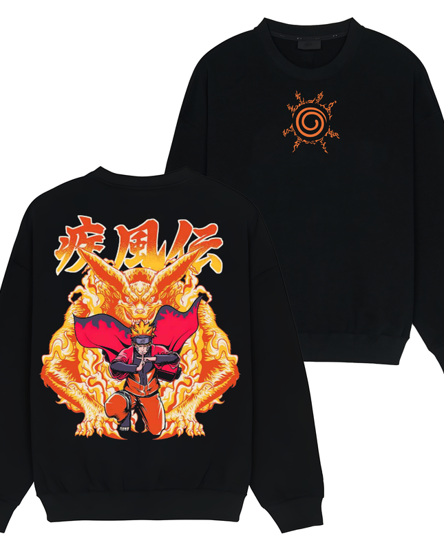 Naruto Uzumaki x Kurama Jinchuriki - Naruto - TShirt Sweatshirt Hoodie ORCA283