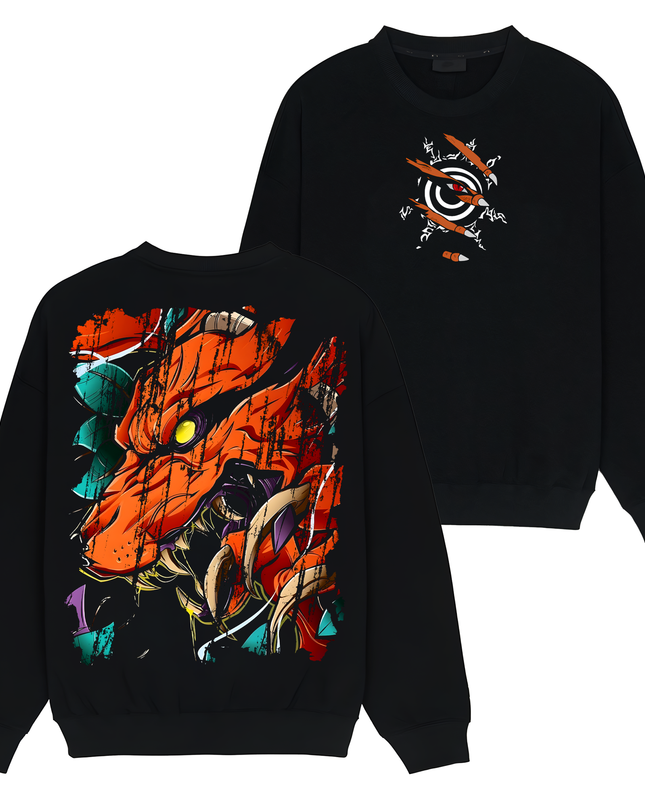 Naruto Uzumaki x Kurama Jinchuriki - Naruto - TShirt Sweatshirt Hoodie ORCA284