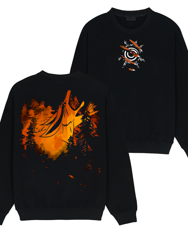 Naruto Uzumaki x Kurama Jinchuriki - Naruto - TShirt Sweatshirt Hoodie ORCA286