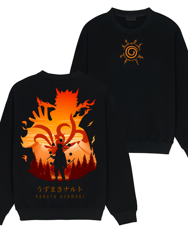 Naruto Uzumaki x Kurama Jinchuriki - Naruto - TShirt Sweatshirt Hoodie ORCA288