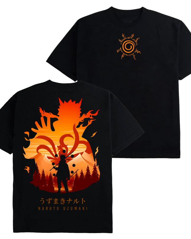 Naruto Uzumaki x Kurama Jinchuriki - Naruto - TShirt Sweatshirt Hoodie ORCA288