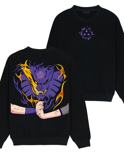 Sasuke Uchiha Susano x Kurama Naruto - TShirt Sweatshirt Hoodie ORCA378