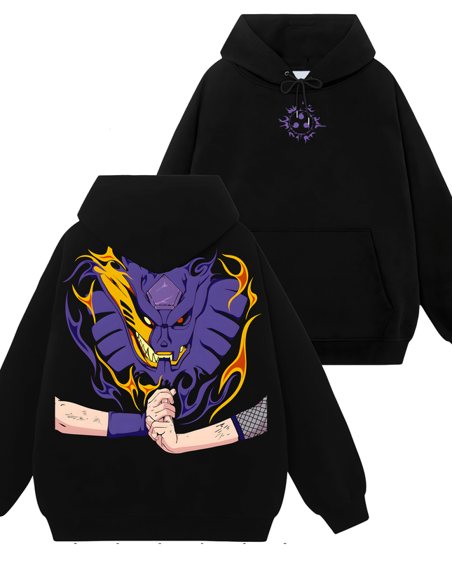 Sasuke Uchiha Susano x Kurama Naruto - TShirt Sweatshirt Hoodie ORCA378