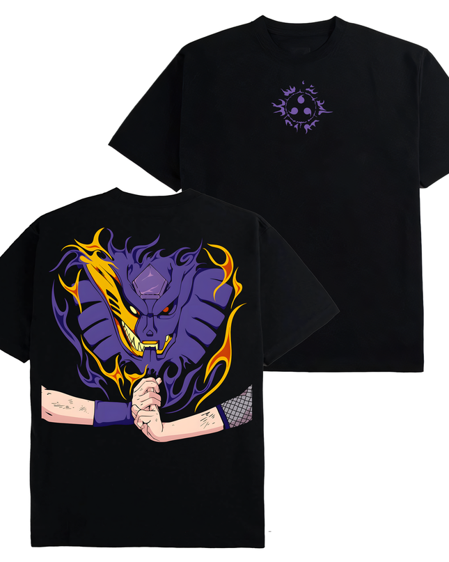 Sasuke Uchiha Susano x Kurama Naruto - TShirt Sweatshirt Hoodie ORCA378