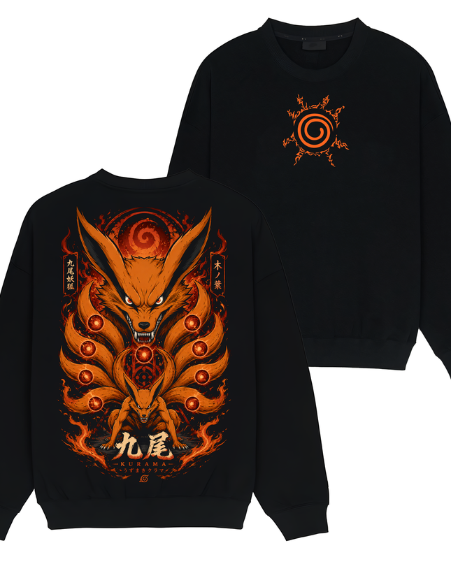 Naruto Uzumaki x Kurama Jinchuriki - Naruto - TShirt Sweatshirt Hoodie ORCA304