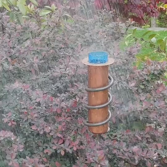 Archimedes Principle Copper Rain Gauge Oh Crow